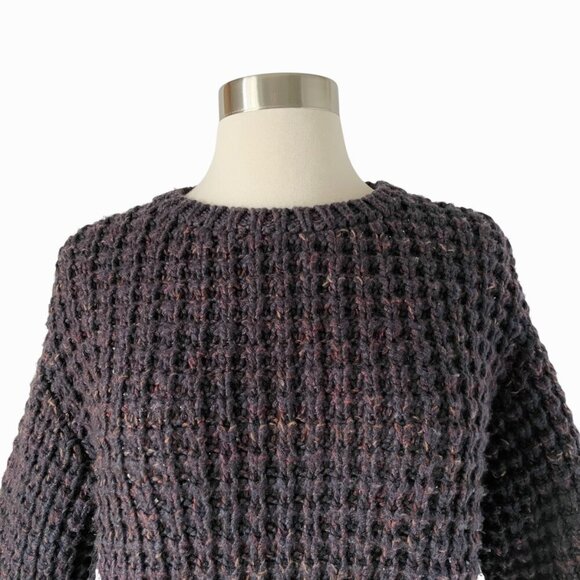 Brunello Cucinelli Chunky Knit Cashmere Sweater Purple - Picture 3 of 8